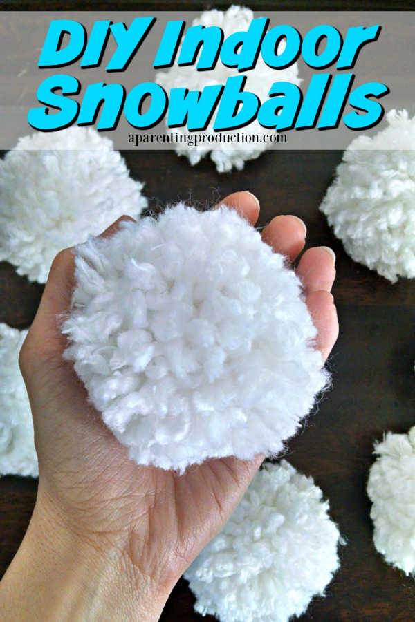 Winter Craft for Kids: DIY Indoor Snowballs